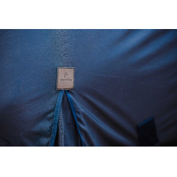 Shirt Equithème Micro mesh combo Marineblauw Shirt Equithème Micro mesh combo Marineblauw