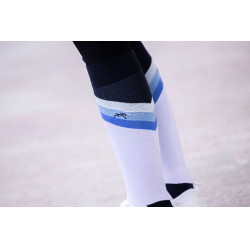 Paardrijsokken Pénélope Fun Blauw / wit Paardrijsokken Pénélope Fun Blauw / wit