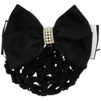 Netje haarclip voor Equithème Perle haar Zwart / wit Netje haarclip voor Equithème Perle haar Zwart / wit