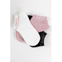 Harcour Suzanne sokken per 3 Zwart / roze