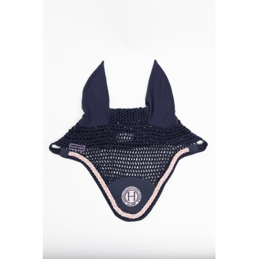 Paardenoorbescherming Harcour Suzette Marine / roze Blauw