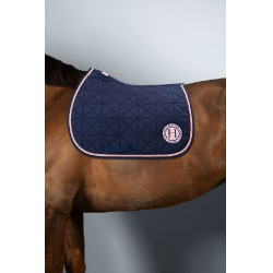 Harcour Suze zadeldek Marine / roze Blauw Harcour Suze zadeldek Marine / roze Blauw