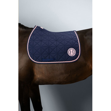 Harcour Suze zadeldek Marine / roze Blauw Harcour Suze zadeldek Marine / roze Blauw