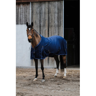 Polycotton overhemd Equithème Classic Marineblauw Polycotton overhemd Equithème Classic Marineblauw