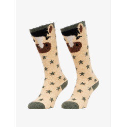 LeMieux Fluffy Character Sokken Droom Beige