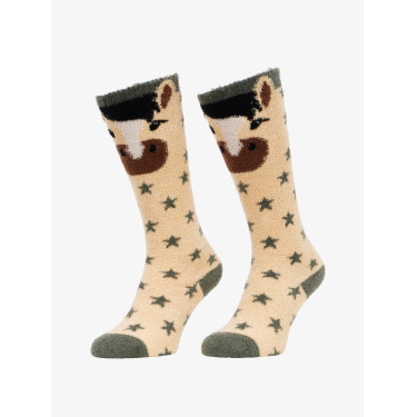 LeMieux Fluffy Character Sokken Droom Beige