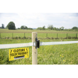 Waarschuwingsbord elektrische omheining Beaumont Waarschuwingsbord elektrische omheining Beaumont