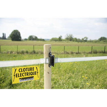 Waarschuwingsbord elektrische omheining Beaumont Waarschuwingsbord elektrische omheining Beaumont