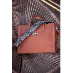 Handtas Pénélope Romane Cognac Bruin