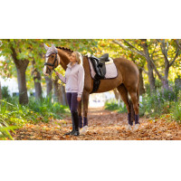 LeMieux Merino+ Suede Dressuur Vierkant Lila Violet LeMieux Merino+ Suede Dressuur Vierkant Lila Violet