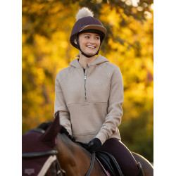 LeMieux Henrietta half-zip hoodie Amandel Bruin LeMieux Henrietta half-zip hoodie Amandel Bruin