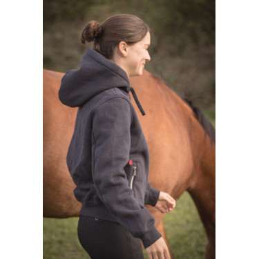 Sweatshirt Montebello Paddock Sports Zwart