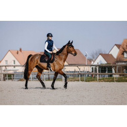 Mouwloze bodywarmer Equithème Lina dames Marineblauw