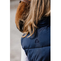Mouwloze bodywarmer Equithème Lina dames Marineblauw