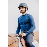 T-shirt Equithème Will lange mouwen Marineblauw
