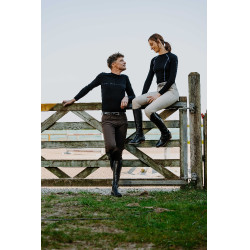 T-shirt Pro Series Canter lange mouwen Zwart