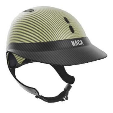 Paardrijhelm NACA Gravity XP carbon Mat carbonzwart