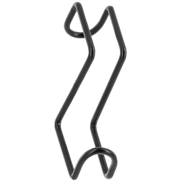 Korte hoofdstelhouder Hippotonic met haken Zwart Korte hoofdstelhouder Hippotonic met haken Zwart