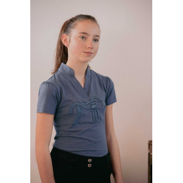 Polo Iliana Pénélope Blauw / grijs