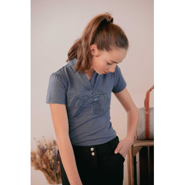 Polo Iliana Pénélope Blauw / grijs