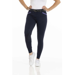 Broek Equithème Kylie siliconenzitvlak Marineblauw