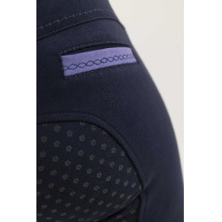 Broek Equithème Kylie siliconenzitvlak Marineblauw