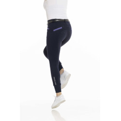 Broek Equithème Kylie siliconenzitvlak Marineblauw