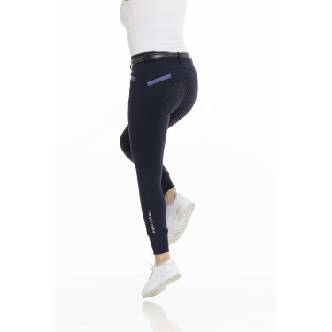 Broek Equithème Kylie siliconenzitvlak Marineblauw