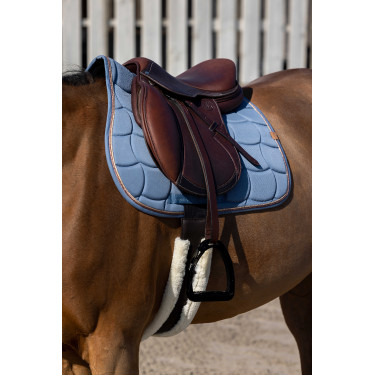 Zadeldekje Equithème Shiny Blauw