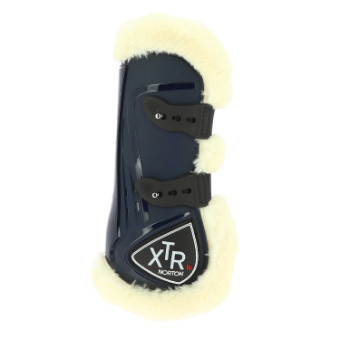 Norton XTR beschermers met knopen van synthetisch schapenvacht Marineblauw