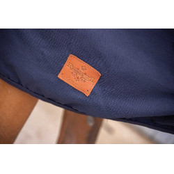 Paddock Sports Katoenen Mesh Overhemd Marineblauw