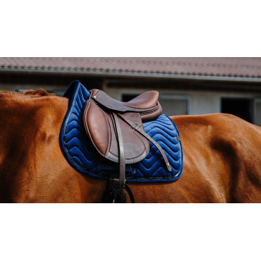 Zadeldek Equithème Glossy Marineblauw