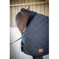 Gewatteerde Paddock Sports Deken Zwart Gewatteerde Paddock Sports Deken Zwart