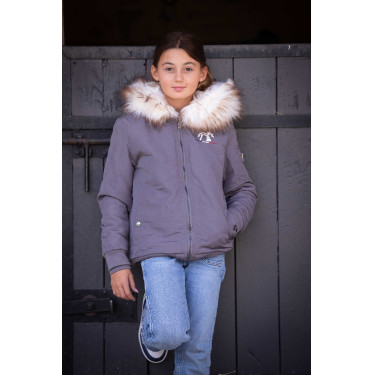 Bombers Eden door PL Lyon Grijs glitter