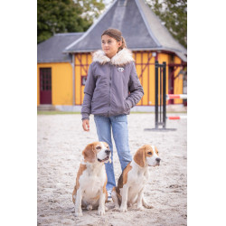 Bombers Eden door PL Lyon Grijs glitter