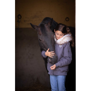 Bombers Eden door PL Lyon Grijs glitter