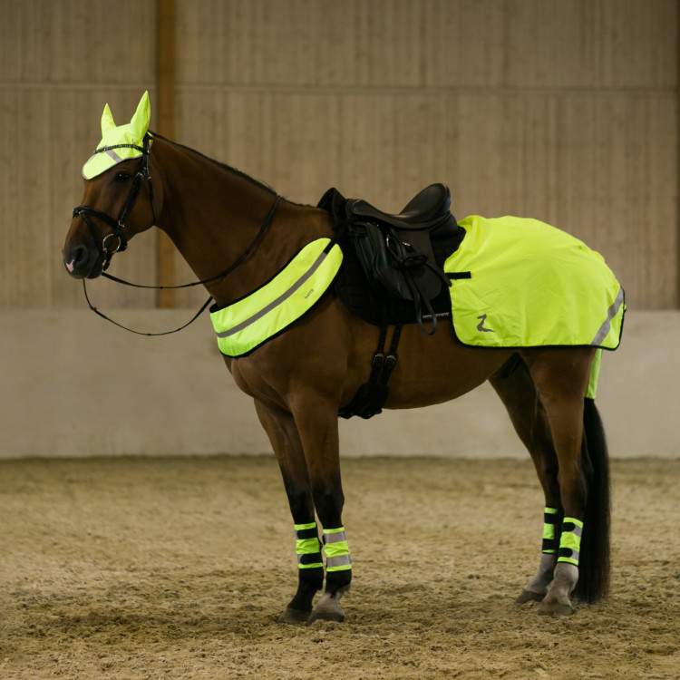 Fluo reflecterende uitrijdeken Horze Fluo reflecterende uitrijdeken Horze