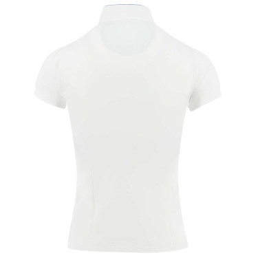 Wedstrijdpolo Pénélope Madrid met korte mouwen Wit