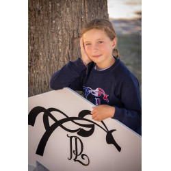 Sweatshirt Pénélope Chloé Marineblauw Sweatshirt Pénélope Chloé Marineblauw