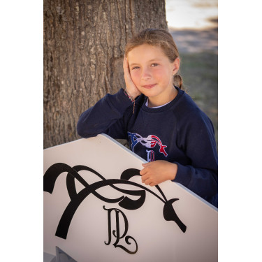 Sweatshirt Pénélope Chloé Marineblauw Sweatshirt Pénélope Chloé Marineblauw