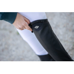 Mini chaps Pénélope Softy Zwart