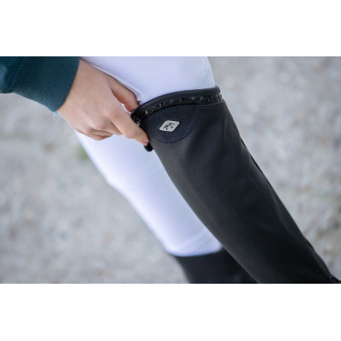 Mini chaps Pénélope Softy Zwart