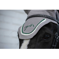 Oornet paarden Pénélope Point sellier Lichtgrijs / groen