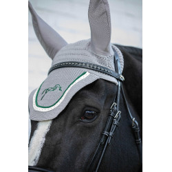 Oornet paarden Pénélope Point sellier Lichtgrijs / groen