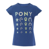 T-shirt Equithème Lise Marineblauw T-shirt Equithème Lise Marineblauw