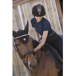 T-shirt Equithème Sofia met korte mouwen Marineblauw T-shirt Equithème Sofia met korte mouwen Marineblauw