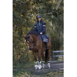 Waterdichte Equithème RiderCoat Zwart Waterdichte Equithème RiderCoat Zwart