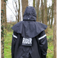 Waterdichte Equithème RiderCoat Zwart Waterdichte Equithème RiderCoat Zwart