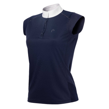 Polo Equithème Brussels met strass Marineblauw Polo Equithème Brussels met strass Marineblauw