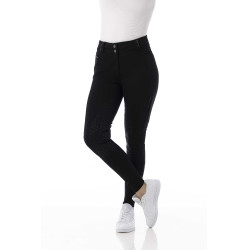 Softshell broek Equitheme Kitzbuhl siliconen zitvlak Zwart Softshell broek Equitheme Kitzbuhl siliconen zitvlak Zwart